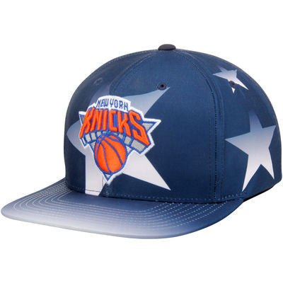 Men's New York Knicks Mitchell & Ness Navy Award Ceremony Snapback Adjustable Hat