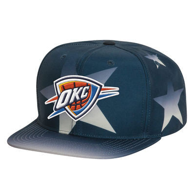 Men's Oklahoma City Thunder Mitchell & Ness Navy Award Ceremony Snapback Adjustable Hat